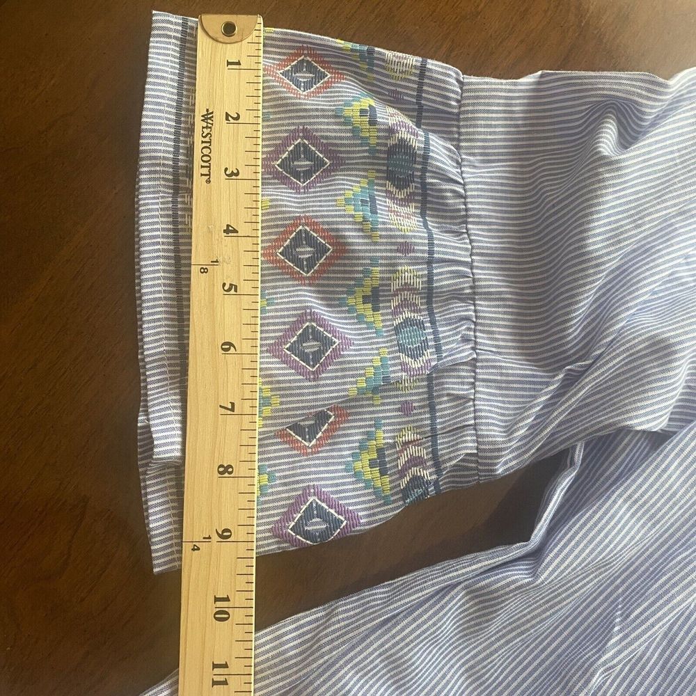 Alfred Dunner Women's Plus Size Striped Flare Sleeve Shirt top Size 2X New - Picture 8 of 14